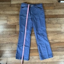 NWT 70s 80s VINTAGE Maverick Bootcut Flare Jeans 34x34 Blue USA 37B8