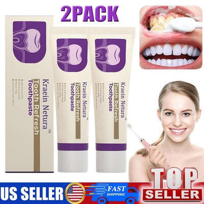 #ad 2PACK KREAIN Nature Oral Care Toothpaste for Toothacne amp; Sensitivity amp;Bad Mouth $19.98