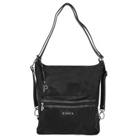 Picard Sonja - Schultertasche/Rucksack 36 Cm (Schwarz)