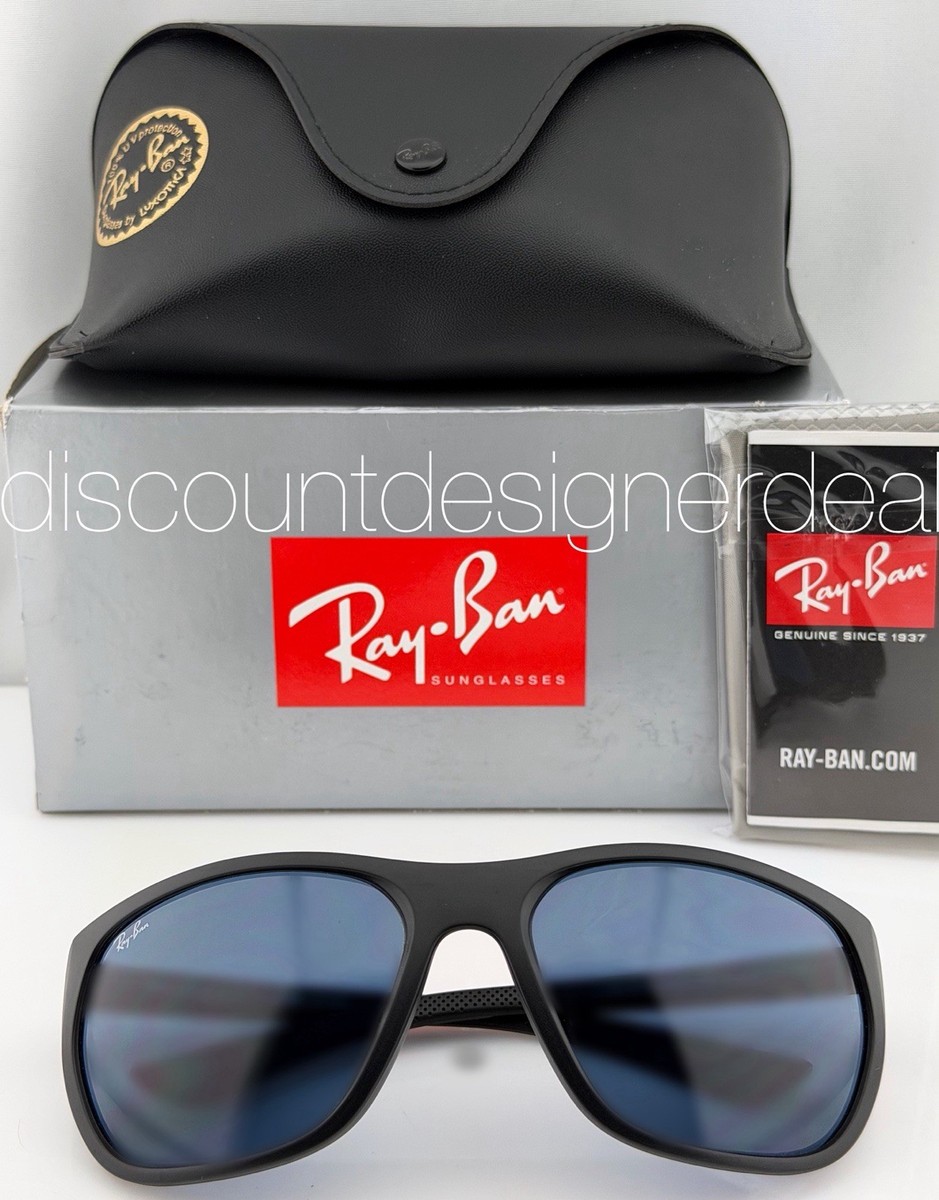 ト*ン様 レイバン Ray-Ban Sport Sunglasses Matte Black Blue Lens Men's 61mm Designer