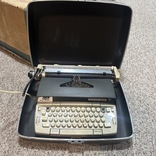 SCM Smith Corona Electra 120 Electric Typewriter W/ Hard Case Manual Vintage thumbnail