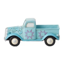 Enesco Jim Shore Heartwood Creek Four Seasons Mini Pickup Truck Figurine 4.7 In.