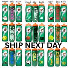Personalized Name Custom Gatorade Squeeze Water Bottle,Team Gift,Birthday Party