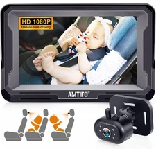 Baby Car Camera Easy Install: Clear Night Vision 2Mins Plug-Play Backseat Cam...
