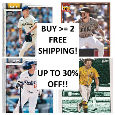2026 Topps Series 1 Base Cards - #176-350 - Complete Your Set, You Pick!