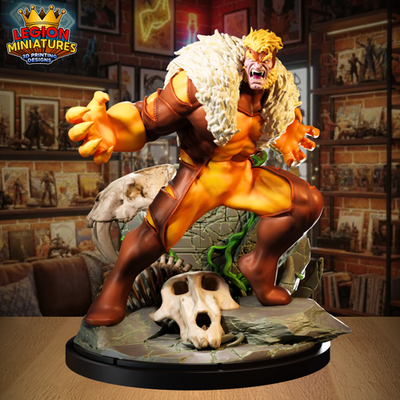 Sabretooth Resin Sculpture Statue Model Kit Marvel X-Men Unpainted