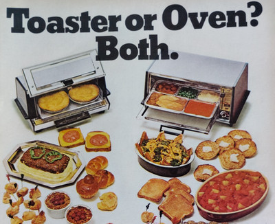 * VTG Retro 1972 Ad Toaster Or Oven Both General Electric GE Toast-R-Oven Print