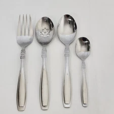 4 Piece Set Oneida Vista Stainless Steel Hostess Serving Set Flatware