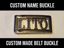 LITO Custom Personalized Name Belt Buckle -Put your name or word on Buckle