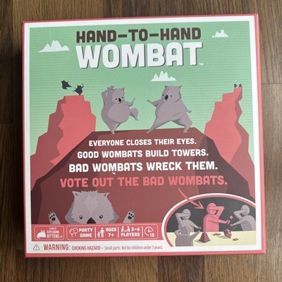 Hand zu Hand Wombat Party Spiel von Exploding Kittens Alter 7+ 3-6 Spieler Neu im Karton