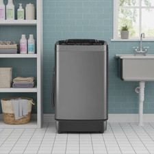 Grey Washing Machine 17.8Lbs Portable Washer & Dryer Combo for Apartment RV Dorm