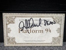 Alfred Enoch Signed Dean Thomas Harry Potter Ticket