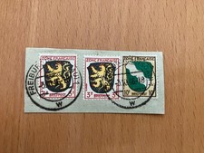 AQ848) Frz. Zone Allgemeine Ausgabe Nr. 5 y gestempelt auf Briefst&uuml;ck Mi. 75 &euro;