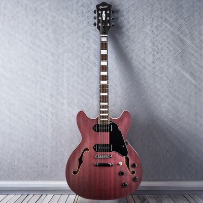 335 Style Semi-Hollow Body Matte Finished P90 Pickups Electric Guitar
