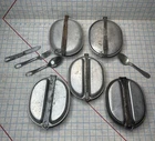US Military Field Mess Kit Bowl Silverware Lot Of 5 WW1 WW2 M1910 M1932 M1918