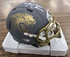 Trevor Lawrence Signed Slate Mini Helmet Jacksonville Jaguars Fanatics & JSA