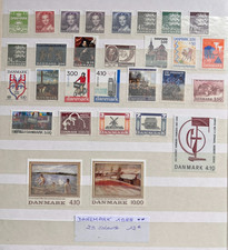 TIMBRES DANEMARK 1988 29 VALEURS NEUFS ** MNH