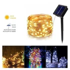 LED Solar String Lights Waterproof 5/10/20/50M Copper Wire Fairy Outdoor Garden