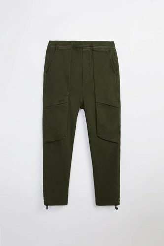 Zara Man Cargo Pants Multipocket Green 