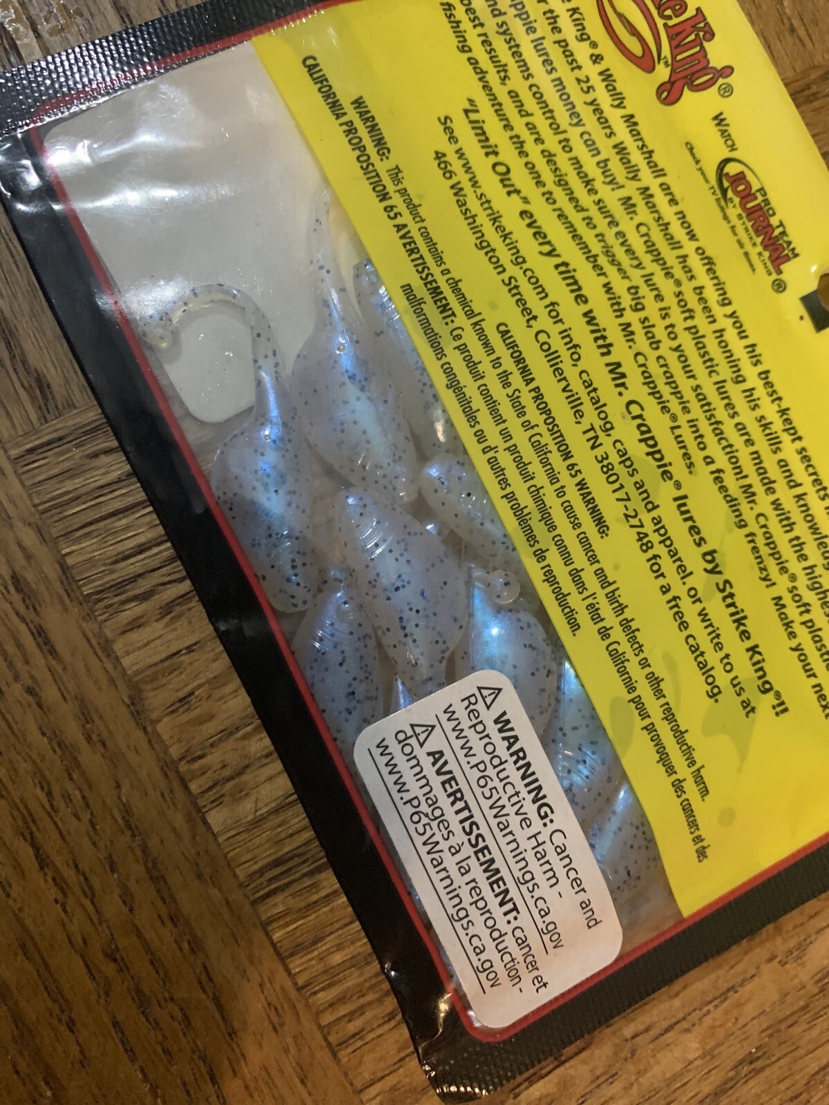 Mr. Crappie MRC8P-41 Strike King 2” Shadpole Glimmer Blue-1pk of 15pcs-Brand New - Image 6