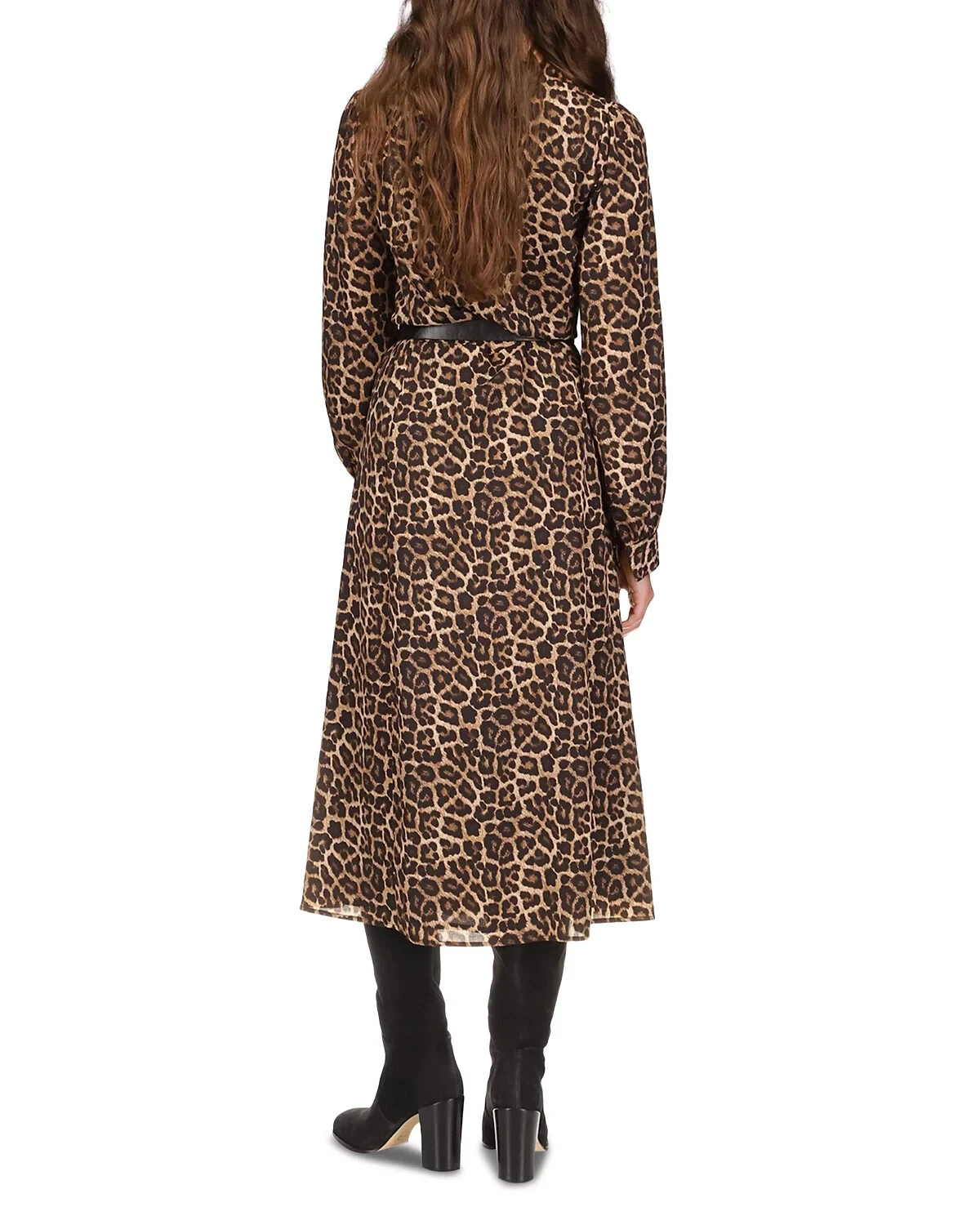 Abito midi MICHAEL MICHAEL KORS Petite stampa animalier $ 195 taglia P XS # 8B 1931 Blm