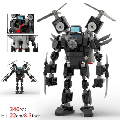 Skibidi Toilet Flying Man Building Blocks 340PCS