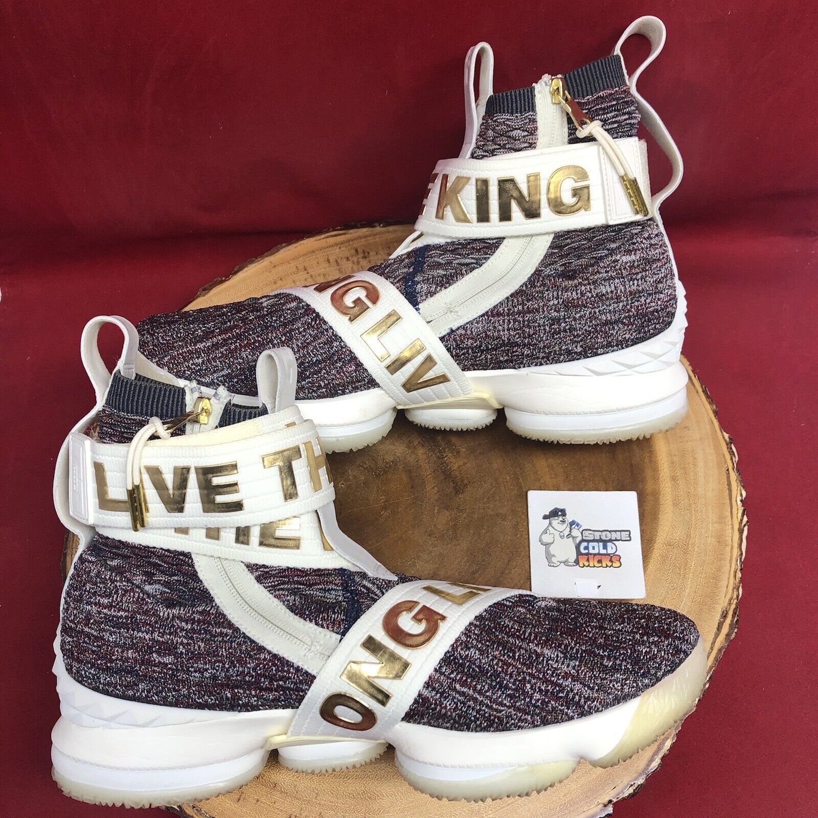 Nike LeBron 15 XV LIF Kith Stained Glass Long Liv… - image 6