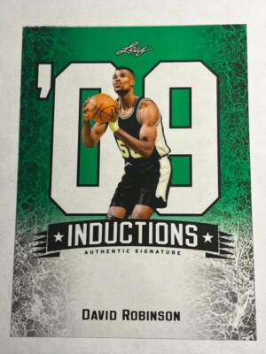 2012 Leaf Green LAMINATE PROOF MISSING AUTO & #/10 Inductions David Robinson