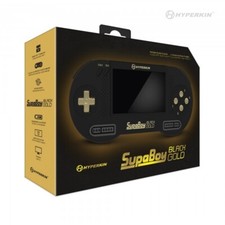 SupaBoy Portable Handheld Konsole Black-Gold f. Nintendo SNES Spiele [Hyperkin]