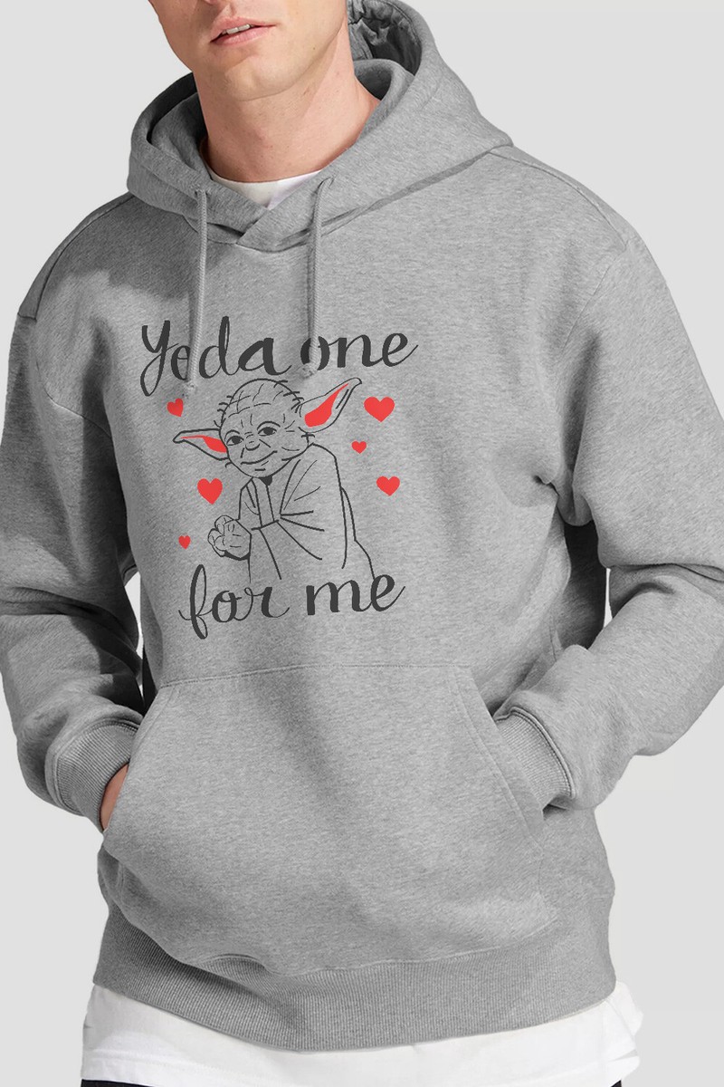Star Wars Valentine'S Day, Yoda One For Me Mens Hoodie S-2XL