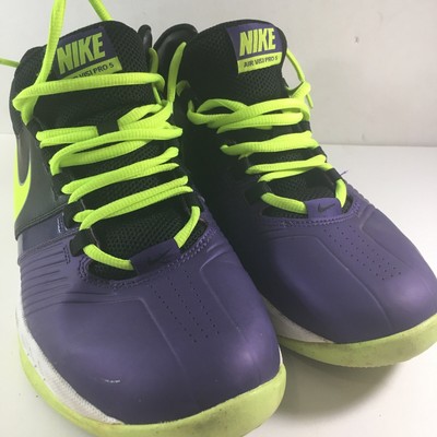 NIKE Men's Air Visi Pro 5 Basketball Shoe University Purple/Black/Blaze 9.5  | eBay