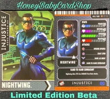 Injustice Arcade Limited Edition Beta Card 9 Nightwing Out of Print