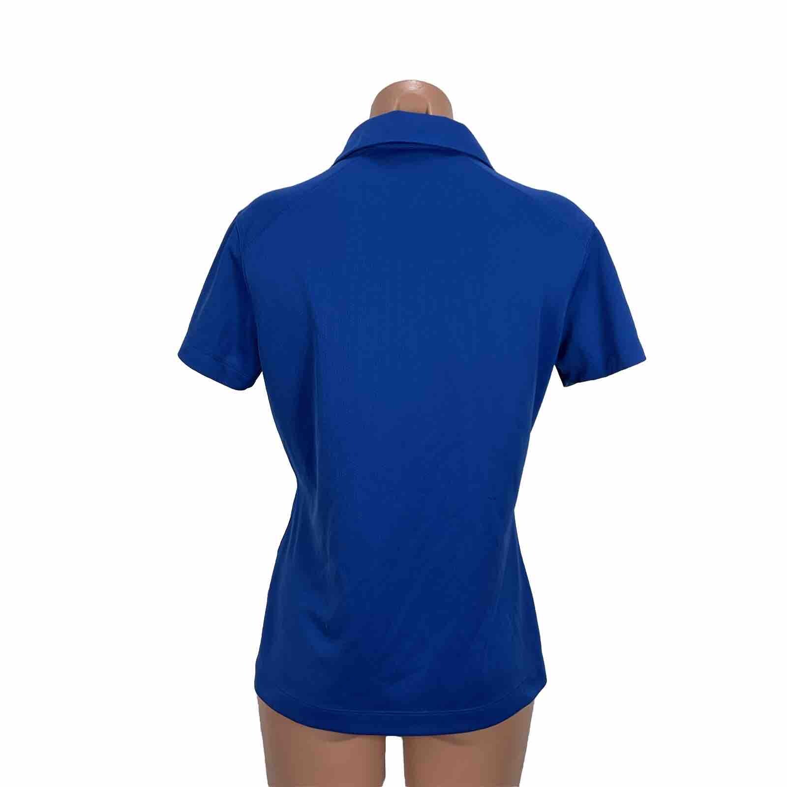 Nike Golf Dri-Fit Polo Shirt Womens M Parker University Bright Blue