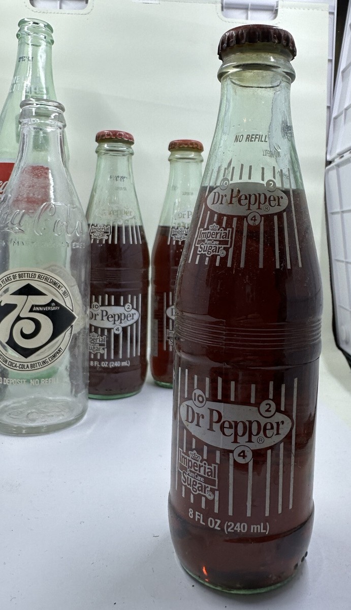 Lot of 12 Mixed Coca-Cola And Dr. Pepper Bottles | eBay