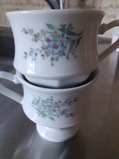 Gallo Leonardo 2 Kaffeetassen Vergissmeinnicht Villeroy&Boch Ersatz-Tassen