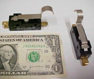 Lot 2 Cherry 15A Lever Switches, 125VAC 250 VAC 48 VDC 0E1334HD NO & NC Snap New