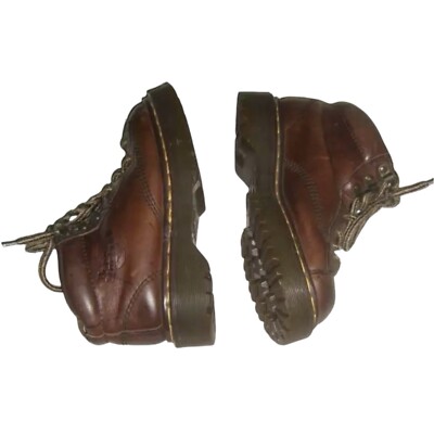 Dr Martens Boots Vintage 90's Brown Doc Grunge Indie Alt Chunky