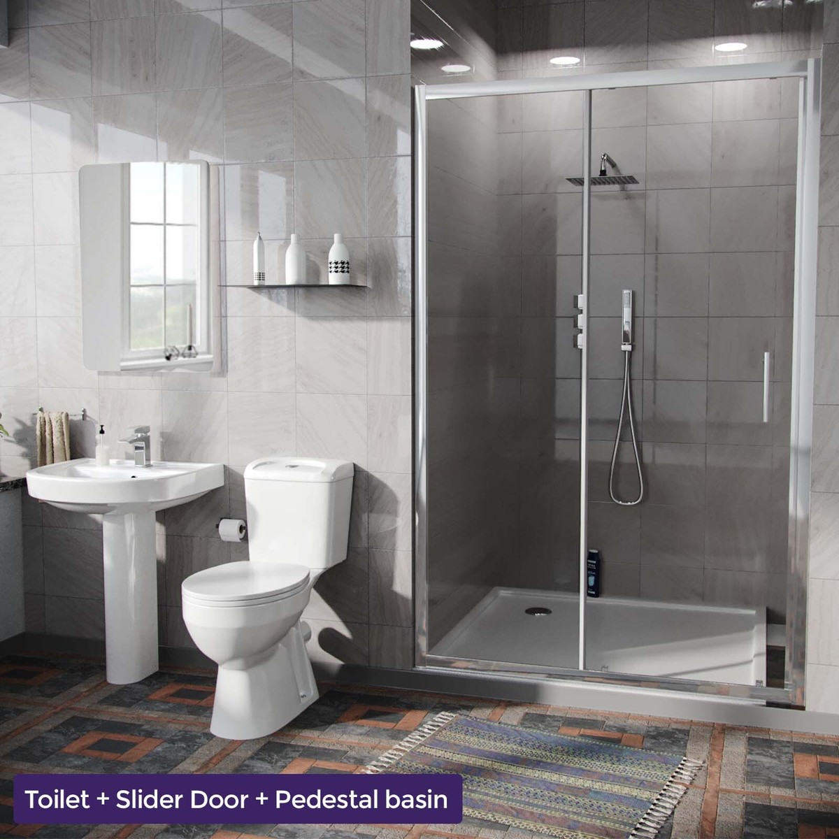 One Piece Shower Stall 3 X 3