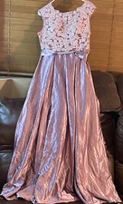 Women's Formal Back V-neck Long Evening Prom Dress