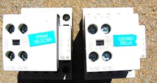Two Moeller DIL M(C) 9 Contactors With DIL A-XHI02 Auxiliary Contact Module