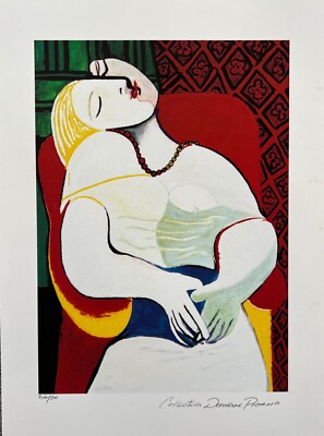 Pablo Picasso THE DREAM Estate Signed & Numbered Giclee Art 20