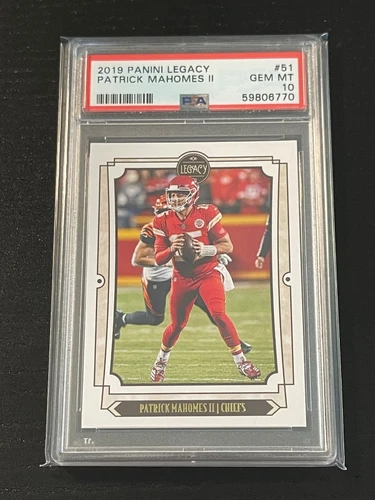 2019 Panini Legacy #51 Patrick Mahomes PSA 10