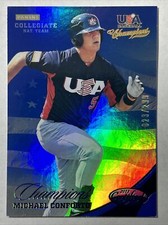 2013 USA Baseball Champions Certified Mirror Blue, Michael Conforto #ed 23/299