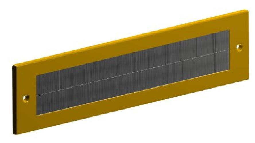 STORMGUARD, Spazzole protettive per buca delle lettere, cornice in metallo, este