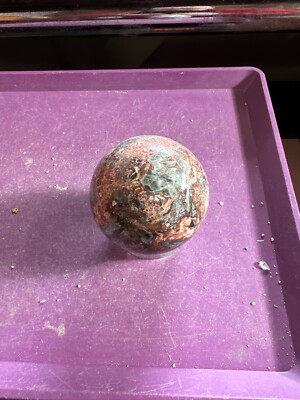 Atemberaubende Geld Achat Kugel AKA Indonesischer Blutstein 296 Gramm 6 CM #8