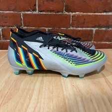 NEW Adidas Predator Edge.1 Metallic Silver Soccer Cleat Men's Size 11 HR1573 