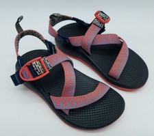 CHACO Z/1 Girl's Size 1 Waterproof Sports Sandals Salmon Gray