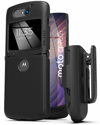 Motorola Razr 5G Flip Belt Clip Case, Slim Phone Case with Holster