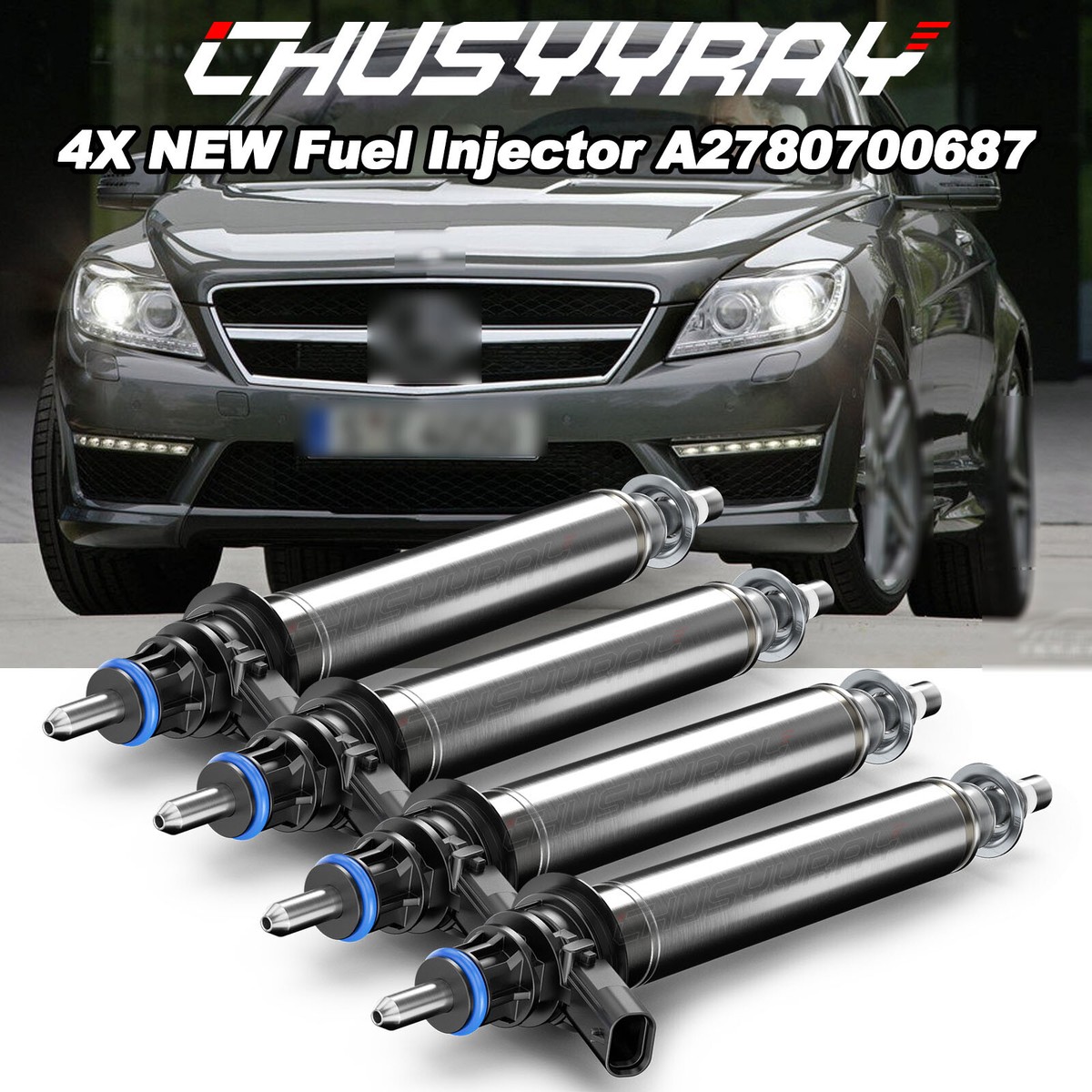 A-278-070-06-87 4PCS NEW Fuel Injector For MERCEDES-BENZ CLS63 AMG