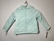 Kids' Adaptive Quilted Jacket - Cat & Jack Mint Green Small
